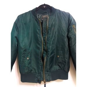 Teal/Forest Green Bomber Jacket